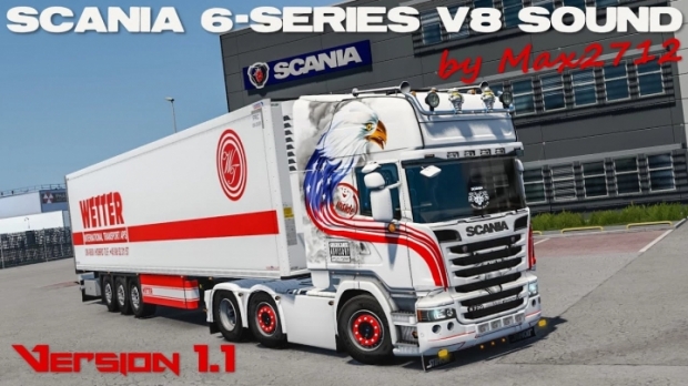 ETS2 - Scania 6-Series DC16 V8 Sound V1.2 (1.43.x)