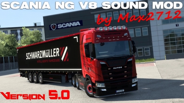 ETS2 - Scania NextGen V8 Sound V5.0 (1.43.x)