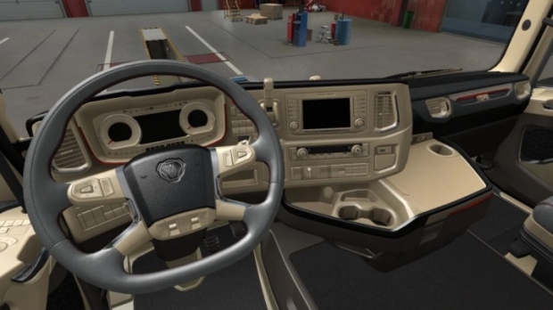 ETS2 - Scania S & R 2016 Lux Beige Interior (1.43.x)