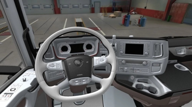 ETS2 - Scania S & R 2016 White Interior (1.43.x)