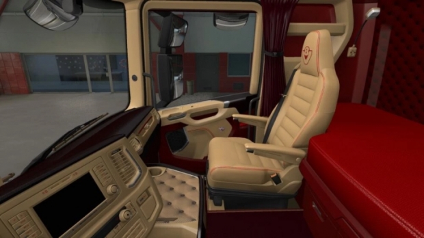 ETS2 - Scania S & R Red - Beige Lux Interior (1.43.x) | Euro Truck ...