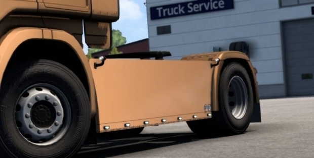 ETS2 - SCS Scania RJL + R&S 2009 Sideskirts Plate V2.5 (1.43.x)