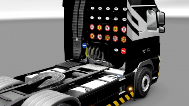 ETS2 - Signs on Your Truck V1.6.58 (1.43.x)