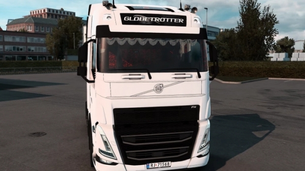 ETS2 - Volvo FH5 Red Danish Plush Interior V2.0 (1.43.x)