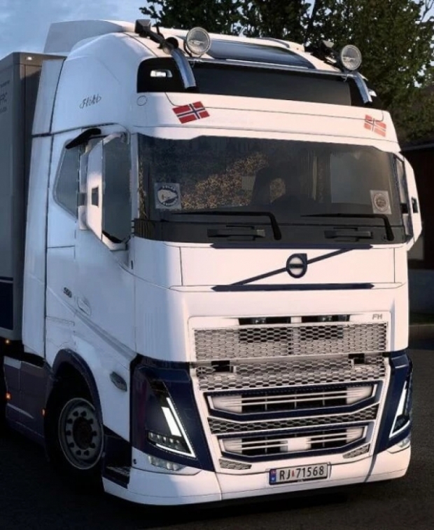 ETS2 - Volvo FH5 Yellow Danish Plush Interior V2.0 (1.43.x)