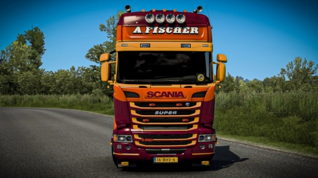 ETS2 - A. Fischer Scania RJL Skin V1.0 (1.43.x)