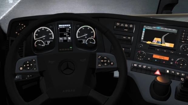 ETS2 - Actros Plus: New Actros MP4 Cabin Overhaul (1.43.x)