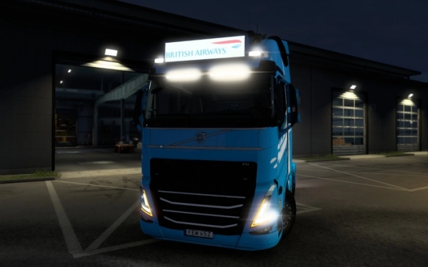 ETS2 - Big Lightbox Volvo FH5 2020 British Airways V1.0 (1.43.x)