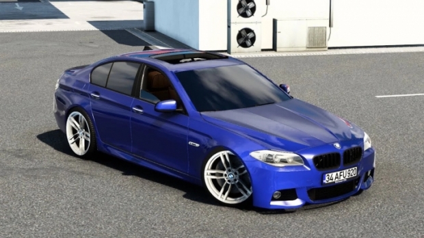 ETS2 - BMW 5 Series F10 M-Sport + Interior V3.0 (1.43.x)