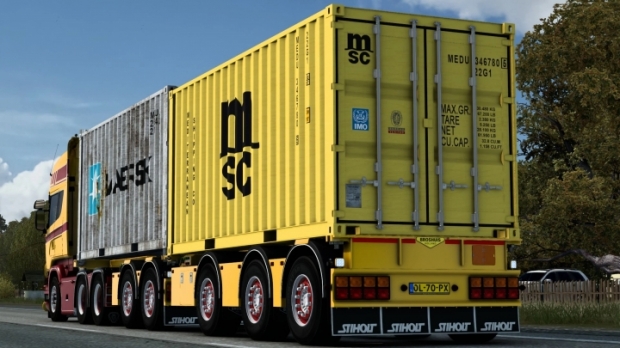 ETS2 - Broshuis Combo Trailer by Caspian Customs Team V1.0 (1.43.x)