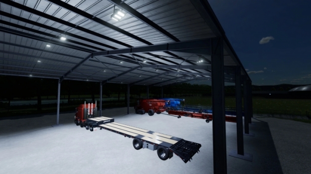 FS22 - EasyShed3 with Lights V1.0.2.0