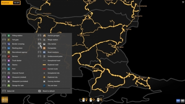 ETS2 - Fullscreen World Map (1.43.x)