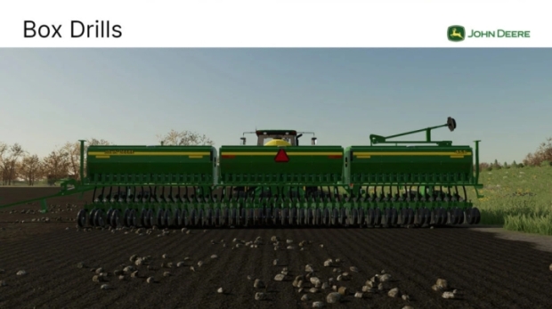 FS22 - John Deere 455 3 Section Box Drill V1.0