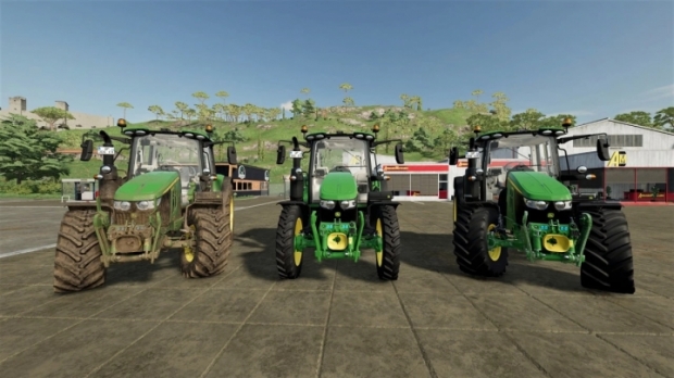 FS22 - John Deere 6M Series Narrow Wheel Tracks V1.0