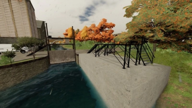 FS22 - Large Service Ramp with Balcony V1.0