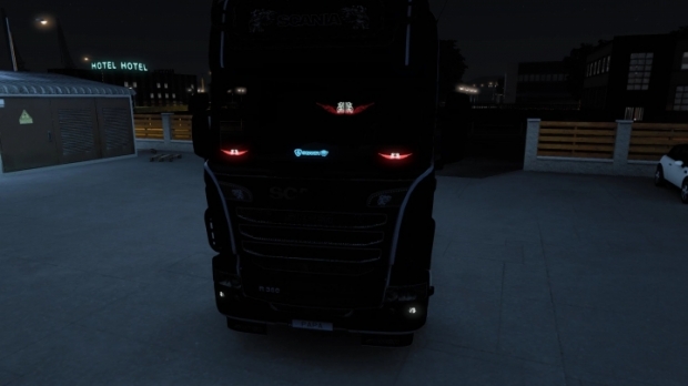 ETS2 - Led Plates for all Scania Trucks (1.43.x)