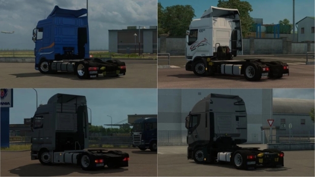 ETS2 - Low Deck Chassis Addons for Schumi Trucks V5.2 (1.43.x)
