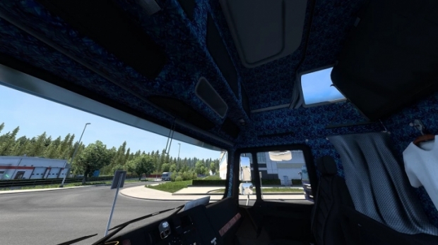 ETS2 - MAN F2000 Blue Danish Plusch Interior + Exterior (1.43.x)
