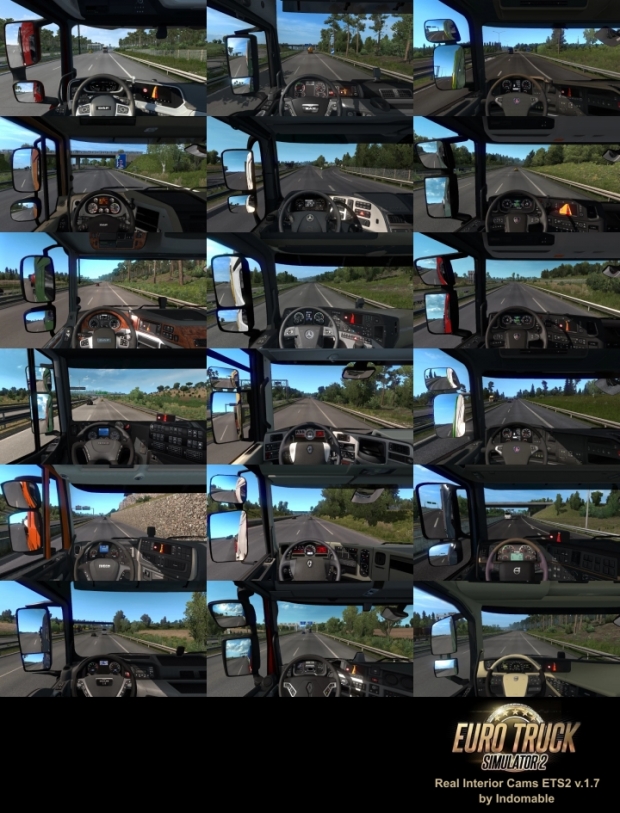 ETS2 - Real Interior Cams V1.7 (1.43.x)