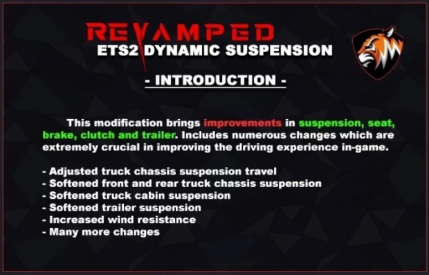 ETS2 - Revamped Dynamic Suspension V6.4 (1.43.x)