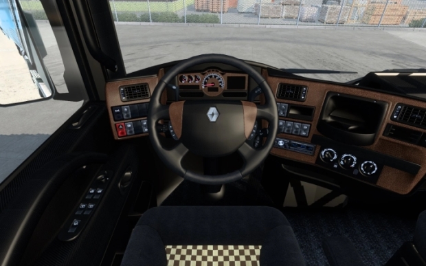 ETS2 - A Better Renault Magnum Interior Leather Variant V1.1 (1.43.x)