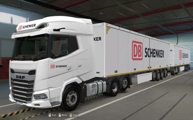 ETS2 - Daf 2021 DB Schenker Skin V1.0 (1.43.x)