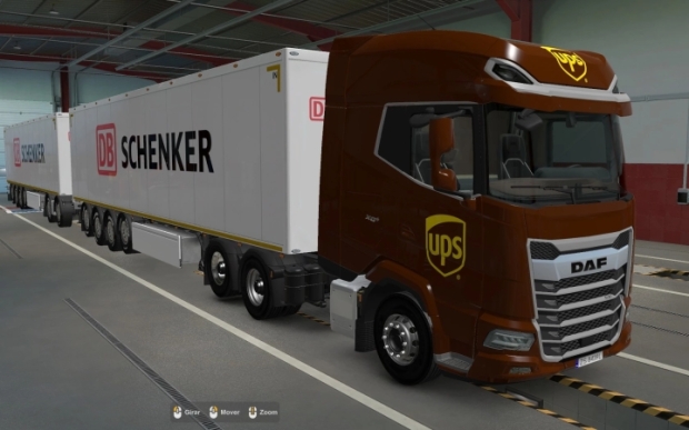 ETS2 - Daf 2021 Ups Skin V1.0 (1.43.x)
