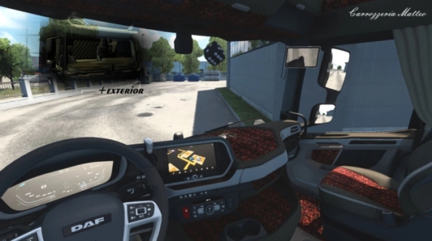 ETS2 - DAF XG+ Danish Red Pluche Interior (1.43.x) | Euro Truck ...