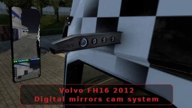 ETS2 - Digital Mirrors Cam System for Volvo FH16 2012 V1.5 (1.43.x)
