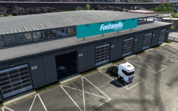 ETS2 - Fontanella Transportes Garage V1.0 (1.43.x)