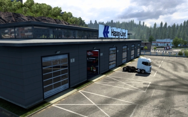 ETS2 - Hapag Lloyd Garage V1.0 (1.43.x)