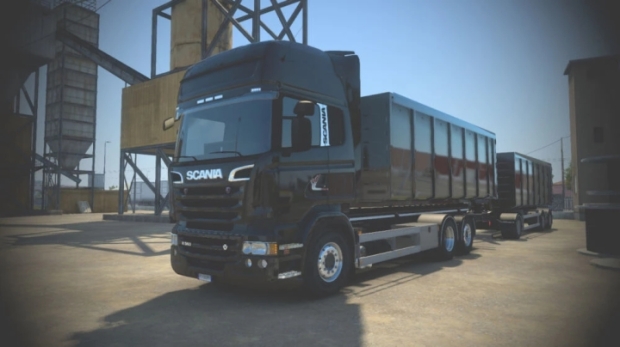 ETS2 - Hooklift Addon for RJL Tandem Addon & Ekeri Tandem Trailer (1.43.x)