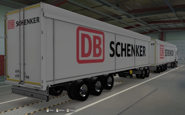 ETS2 - Kraker Walkingfloor DB Schenker Skin V1.0 (1.43.x)