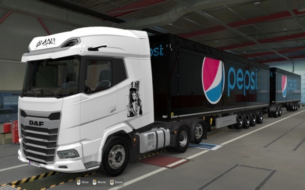ETS2 - Kraker Walkingfloor Pepsi Skin V2.0 (1.43.x)
