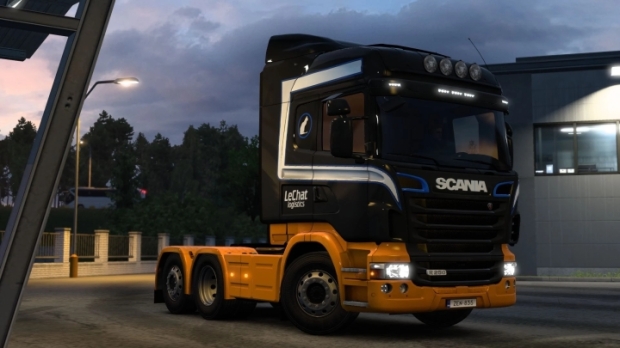 ETS2 - Le Chat Logistics Skin for Scania RJL V1.0 (1.43.x)