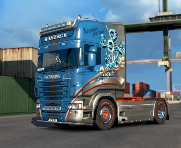 ETS2 - S-Scania RJL Konzack Transport Skin V1.1 (1.43.x)