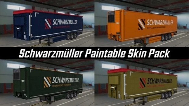 ETS2 - Schwarzmuller Paintable Skin Pack V1.0 (1.43.x)