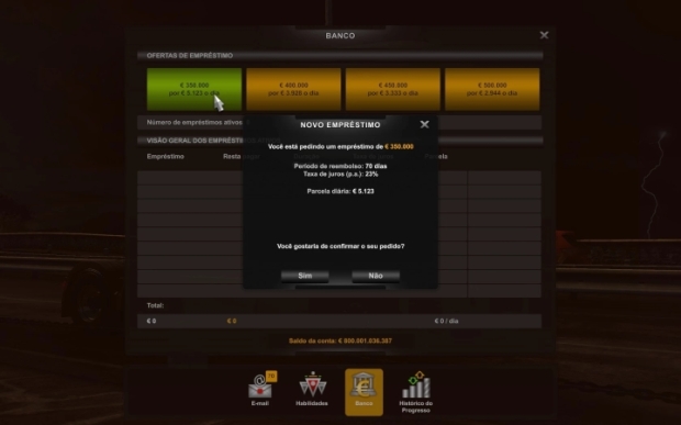 ETS2 - Bank with More Money and Time to Pay V1.0 (1.44.x)