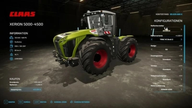 FS22 - Claas Xerion 5000 V1.0.0.4