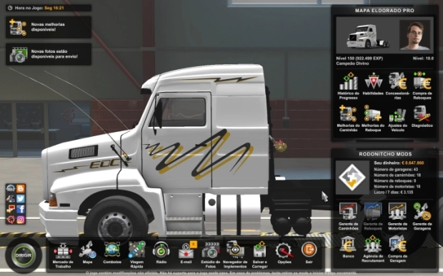 ETS2 - Eldorado Map V1.7.9.1 Profile (1.43.x)