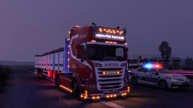 Caminhão New Scania Com Suspensão a Ar e Rebaixada Mods Ets2 1.43