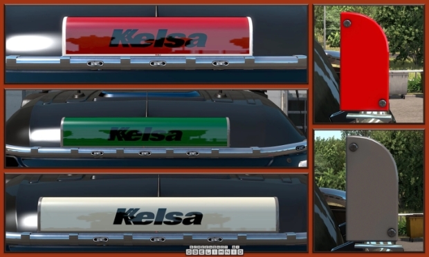 ETS2 - Kelsa Led Illuminated Nameboards V26.04 (1.44.x)