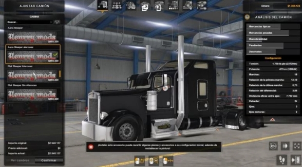 ATS - Kenworth W900L 2005 Truck (1.43.x)