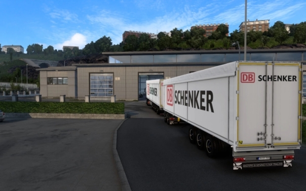 ETS2 - Kraker Walkingfloor DB Schenker Skin V1.0 (1.44.x)