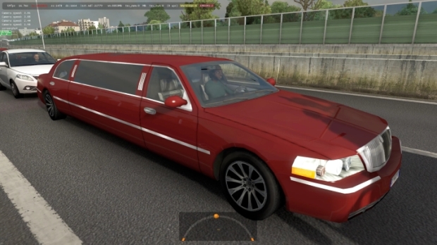 ETS2 - Lincoln Limousine in Traffic Fixed V2.0 (1.43.x)