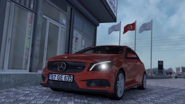 ETS2 - Mercedes Benz A45 + Interior V2.0 (1.44.x)