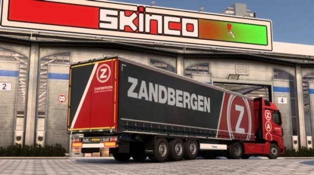 ETS2 - Paintjob Zandbergen Winkel for Krone Profiliner V1.0 (1.43.x)