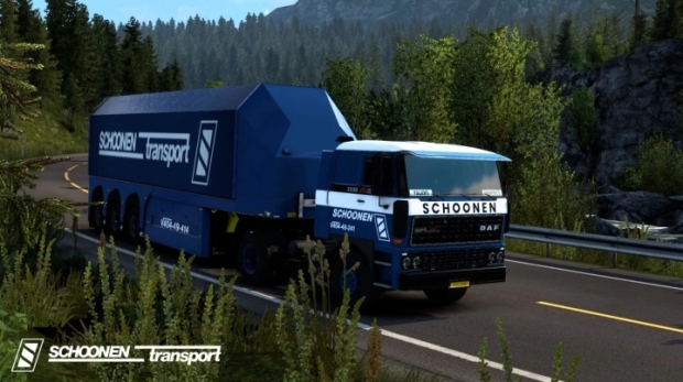 ETS2 - Paintjobs Schoonen Transport for DAF F241 V1.0 (1.43.x)