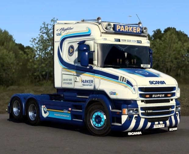 ETS2 - Parker Transport RJL Scania T Skin V1.0 (1.43.x)