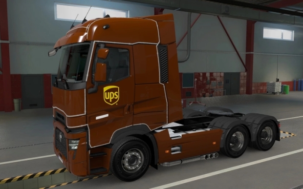 ETS2 - Renault Range T UPS Skin V1.0 (1.43.x)